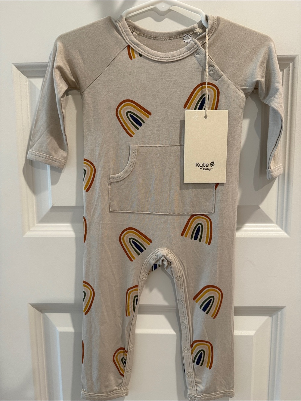 NWT Kyte Baby Rust Rainbow on Oat Longall